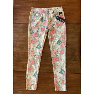 NWT Buffalo David Bitton Gibson Mid Rise Skinny Stretch Jeans Floral Size 28